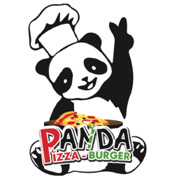 Panda Pizza - Burger logo.